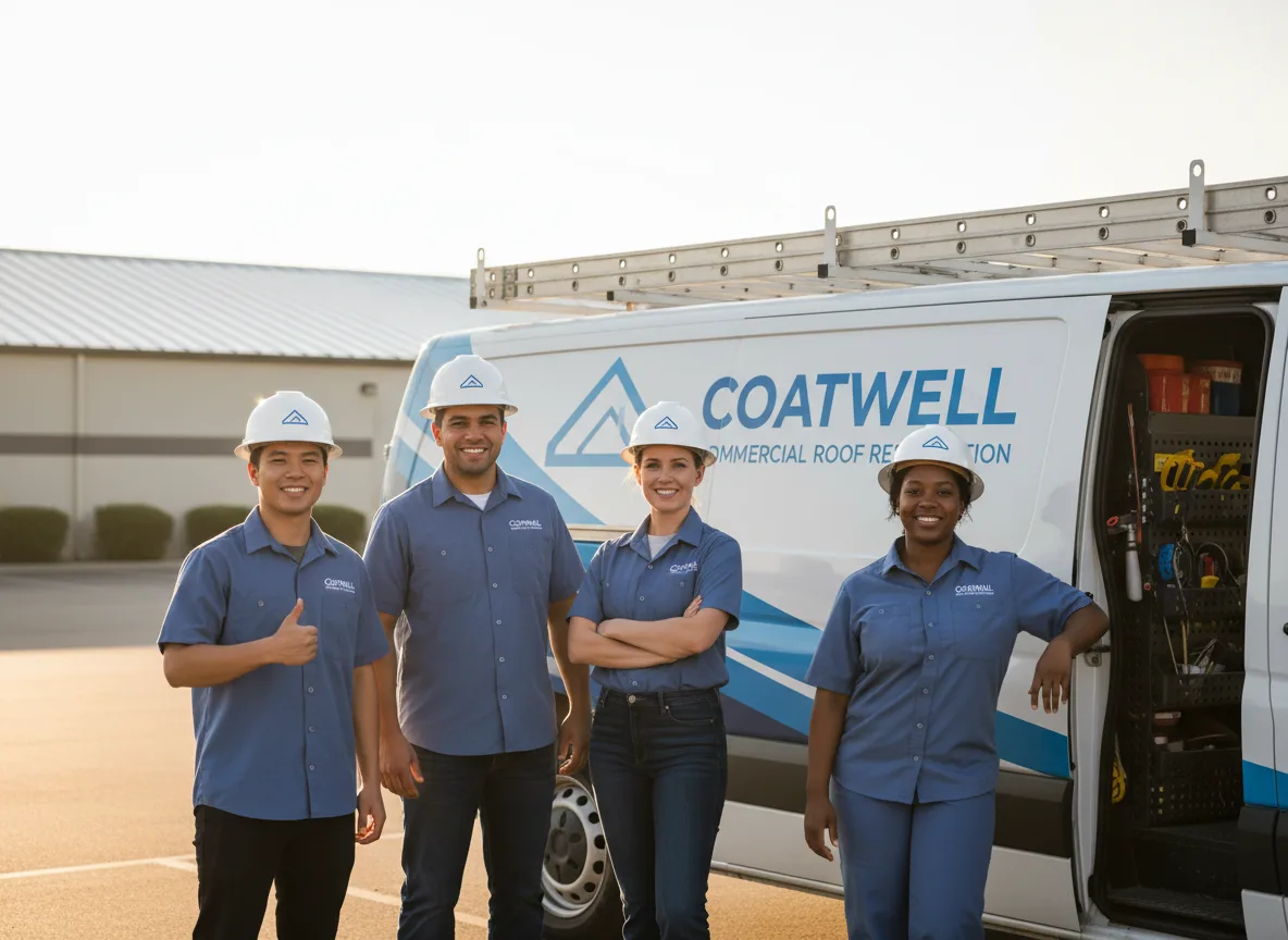 Commercial roof coating company in Lake Park, MN